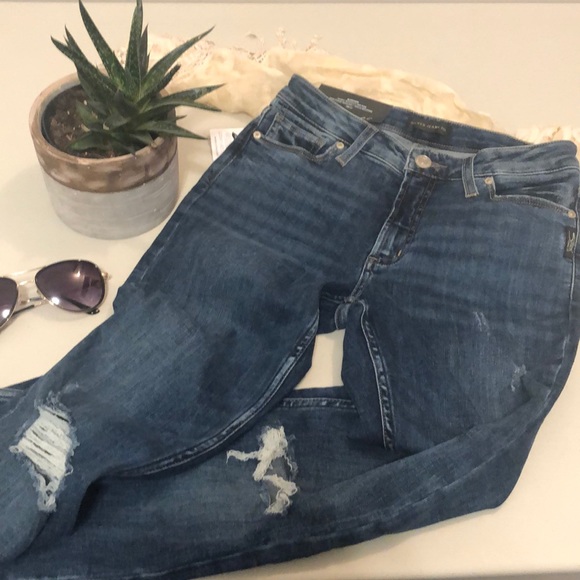 Silver Bleecker Mid Skinny Bootcut - Picture 1 of 7